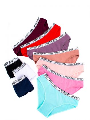 Слипы с эластичным поясом и надписью "sport" - фото 2