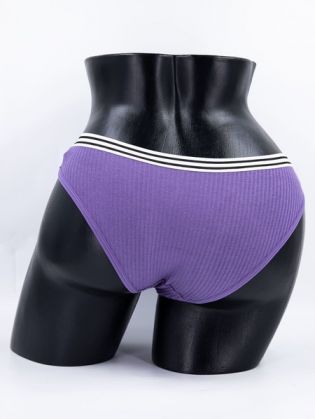 Слипы в рубчик с двумя черными полосками - фото 3