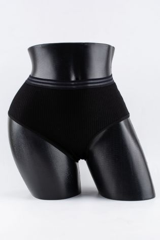 Слипы в рубчик с прозрачным поясом - фото 1