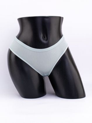 Слипы в рубчик с кружевом №1 - фото 1