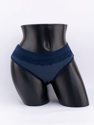 Слипы в горошек с кружевом - фото 1