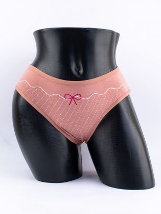 Слипы в горошек с принтом "бантик" - фото 1