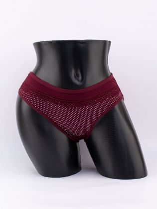 Слипы в горошек с кружевом - фото 1