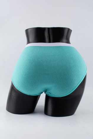 Слипы в рубчик с белым поясом - фото 3