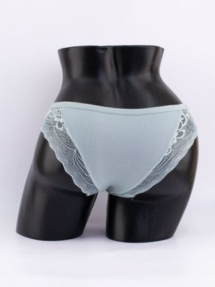 Слипы в рубчик с кружевом №2 - фото 3