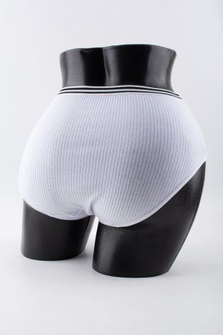 Слипы в рубчик с двумя черными полосками - фото 3