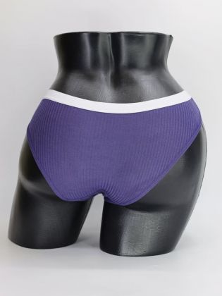 Слипы в рубчик с белым поясом - фото 3