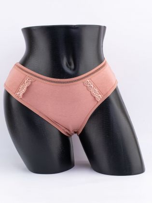 Слипы с кружевом и сеточным поясом - фото 1