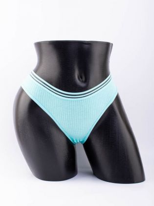 Слипы в рубчик с прозрачным поясом  - фото 1