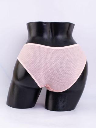 Слипы вафельные с кружевной вставкой - фото 3