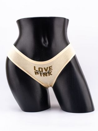 Слипы с надписью "love pink" - фото 1