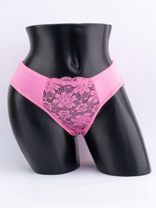 Слипы с кружевом спереди - фото 1