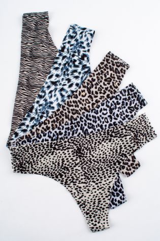 Бесшовные стринги с принтом  - фото 2