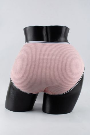 Слипы в рубчик с белым поясом и черной полоской  - фото 3