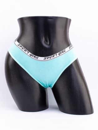 Слипы с эластичным поясом и надписью "sport" - фото 1