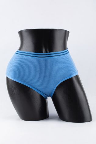 Слипы в рубчик с прозрачным поясом - фото 1