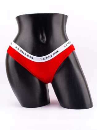 Слипы с эластичной резинкой и надписью "U.S. POLO ASSN" - фото 1